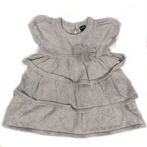 Old Navy Silver Sparkle Shimmer Dress - Baby Girls - 3-6m